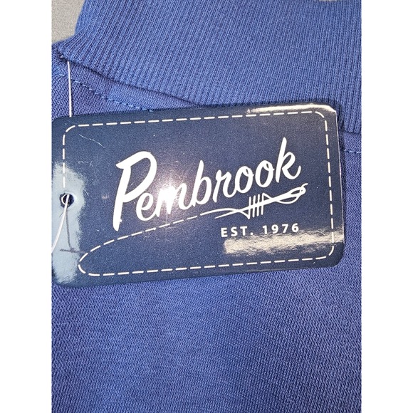 Pembrook Blue Floral Embroidered Sweatshirt Jogger Pants Set Women's Size L NWT - Picture 11 of 12